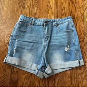 Pinkmarco distressed jean shorts, size XL